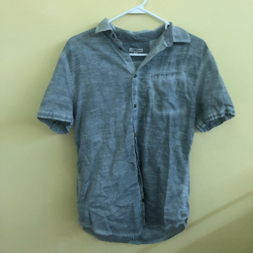 calvin klein button up shirt